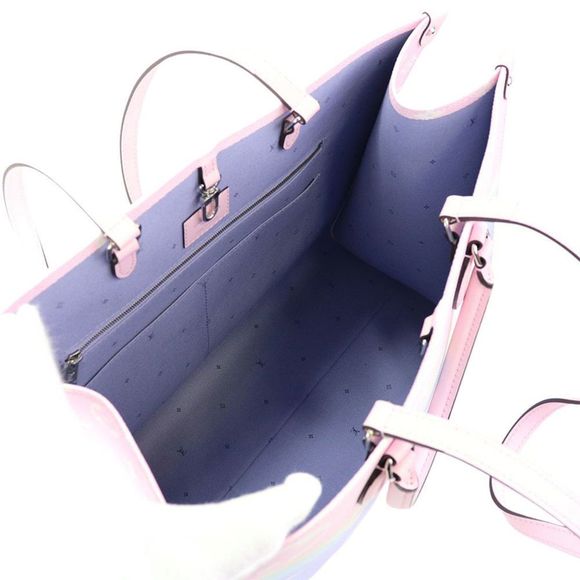 Louis Vuitton Tote Bag On The Go Monogram Leather Pastel GM LV 2way Shoulder Bag - Picture 7 of 9